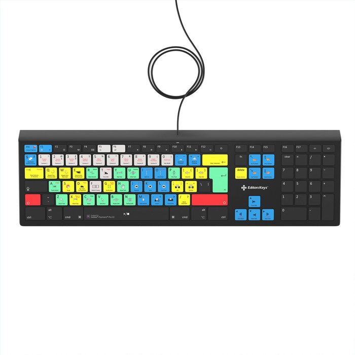 Editors Keys Adobe Premiere Pro CC Keyboard - Backlit - For Mac