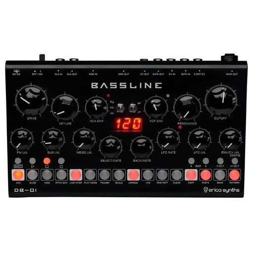 Erica Synths Bassline DB-01 Synthesizer and advanced sequencer