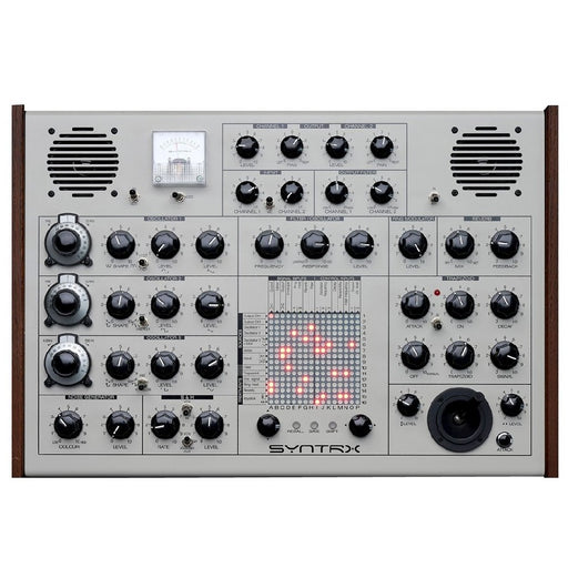 Erica Synths SYNTRX - analogue synthesizer with digitally controlled analogue patch/mixer matrix.