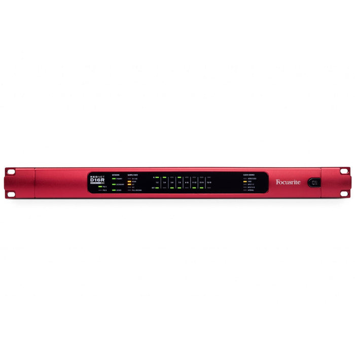 Focusrite RedNet D16R MkII - 16 Channel AES3 Dante I/O Interface with Level Control and Redundant Network & Power