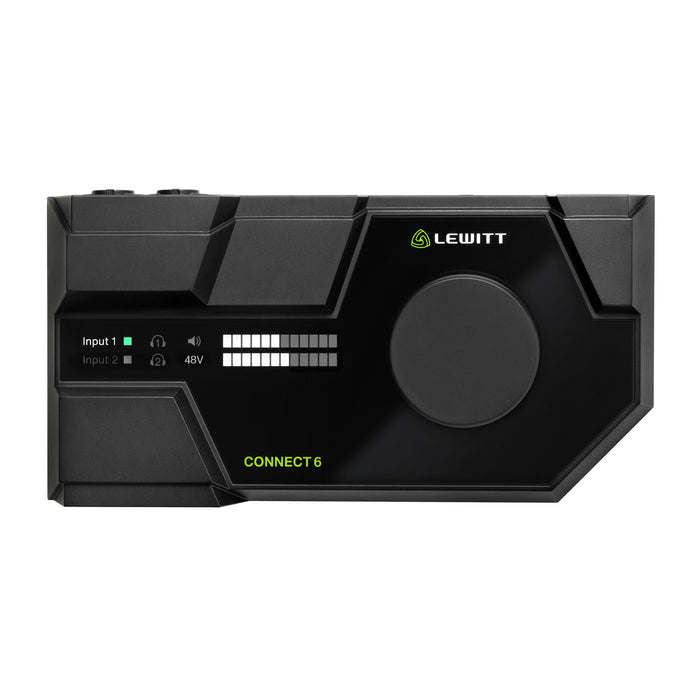 Lewitt CONNECT 6 - USB-C audio interface, compatible with macOS, Windows, iOS & Android.