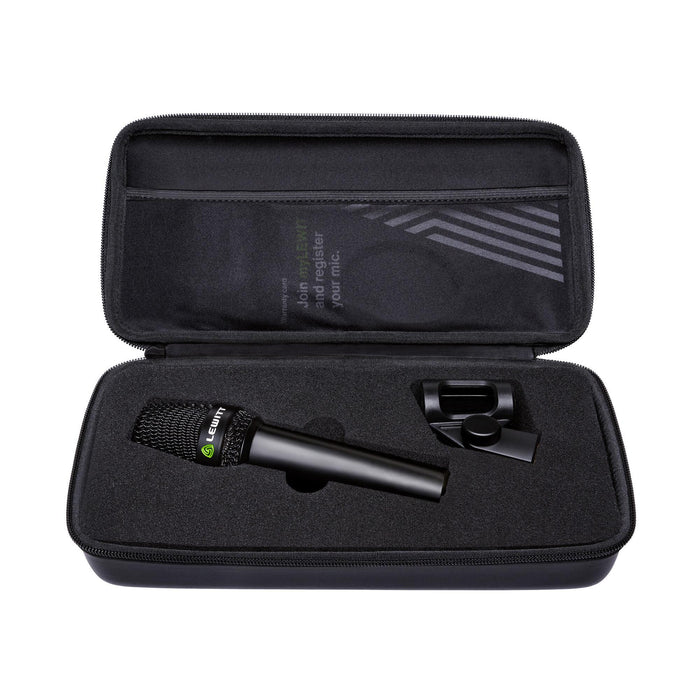Lewitt MTP W950 - Premium handheld microphone, interchangeable 1" true condenser capsule, compatible with wireless systems, cardioid, supercardioid, low-cut, pad, microphone clip, transport case