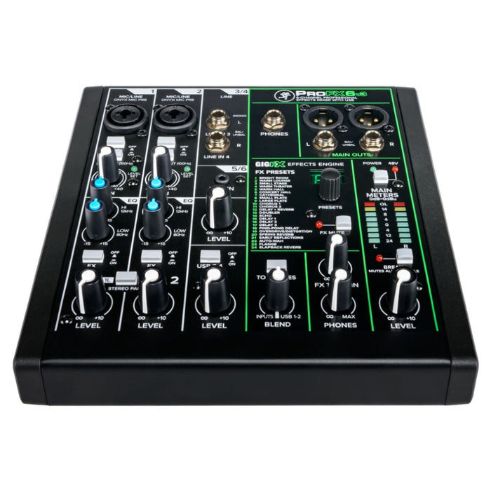 Mackie ProFX6 V3 - 6 Channel Mixer with Effects and USB