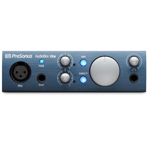 PreSonus AudioBox iOne - 2x2 USB 2.0 / iOS Interface W/1 Mic input, Studio One Artist
