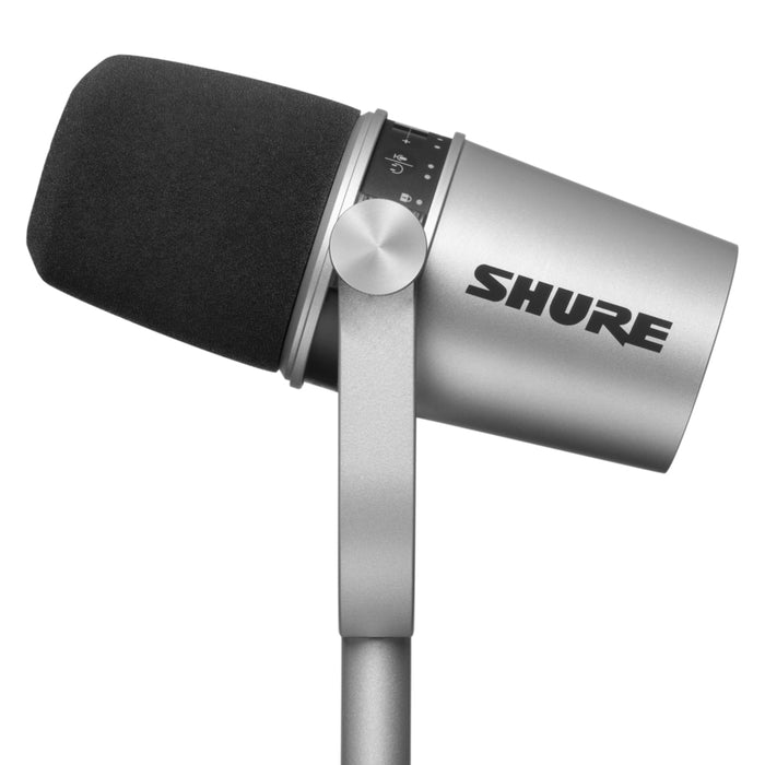 Shure MV7 Podcast Microphone - Silver