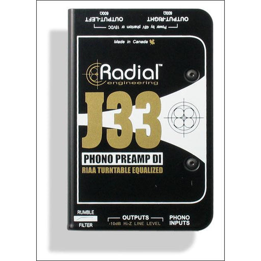 Radial J33 Phono Re-amp and DI Box