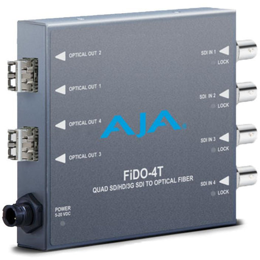 AJA FiDO-4T - 4-channel 3G-SDI to Optical Fiber-LC fiber connectors