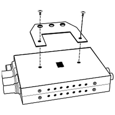 Aja RMB-10 - 10-pack, rackmount bracket for Mini-Converters, including mounting screws