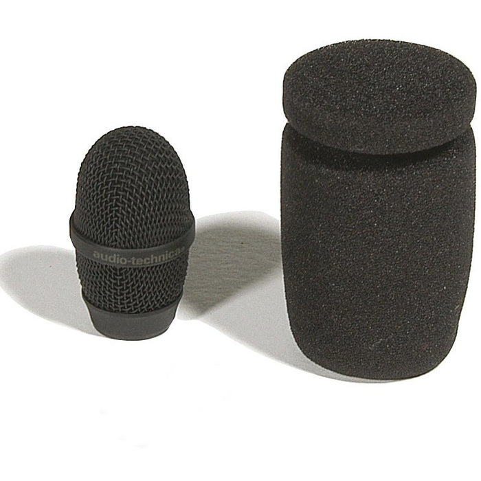 Audio Technica AT8104A - Small metal lockable windscreen with additional outer foam windscreen provided (black)