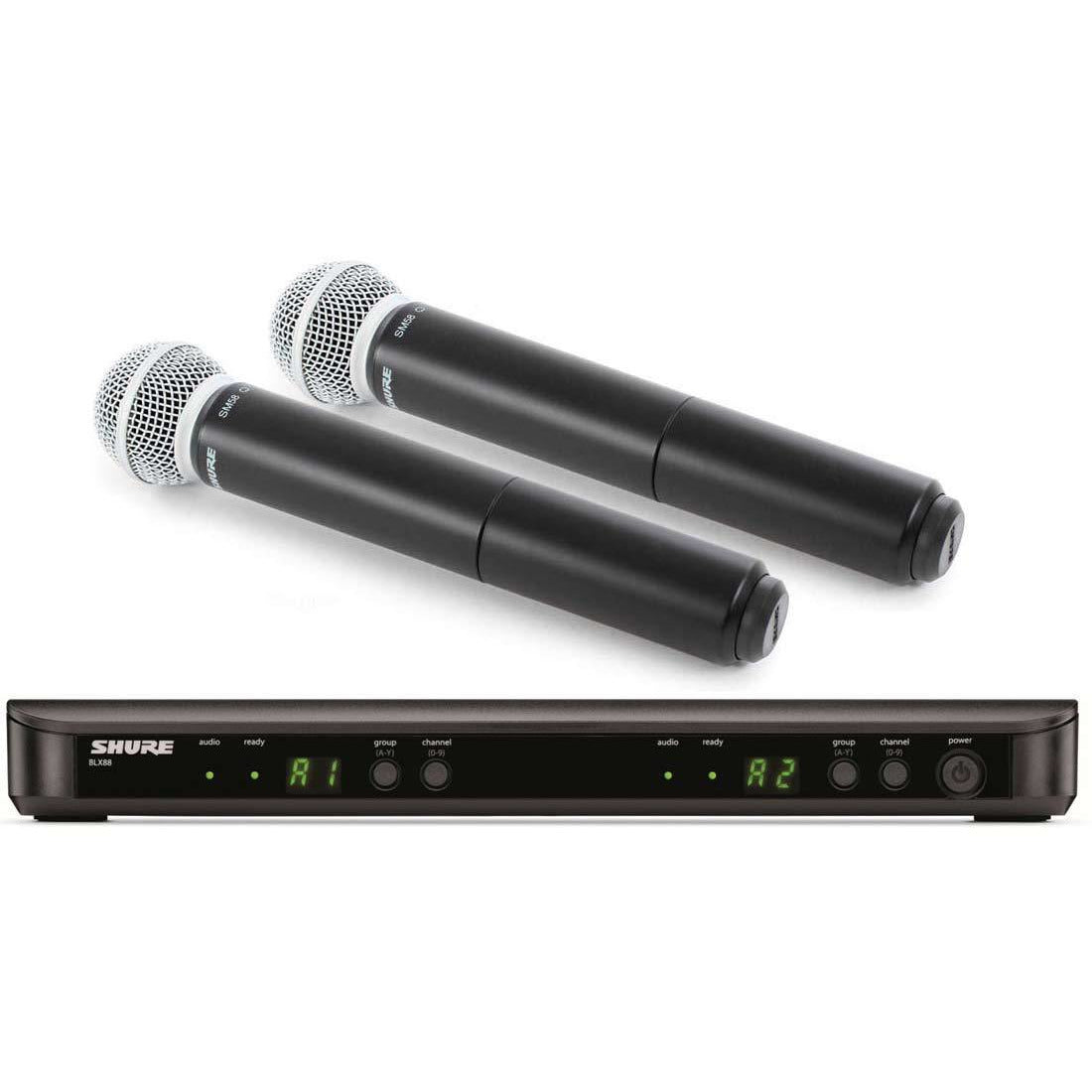 Shure BLX288UK SM58 BLX288 Dual Vocal System w SM58 Handheld