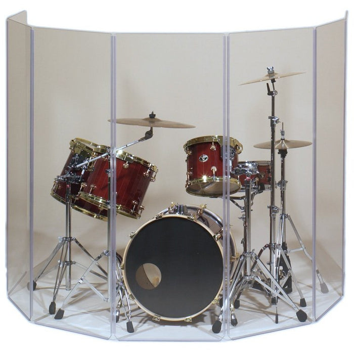 Clearsonic A5-6 Isolation Acoustic Transparent Panels - 5.5ft high x 6 panel clear screen, 10ft total width