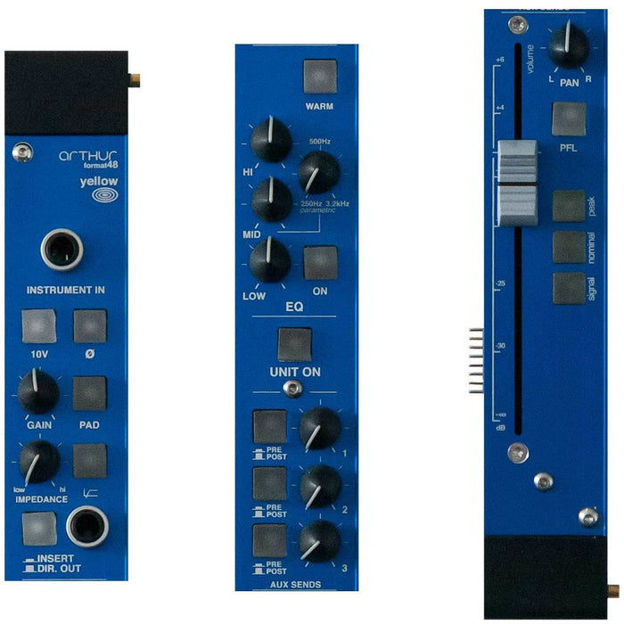 Schertler ART48-YELLOW - Arthur Modular mixer Instrument Input module