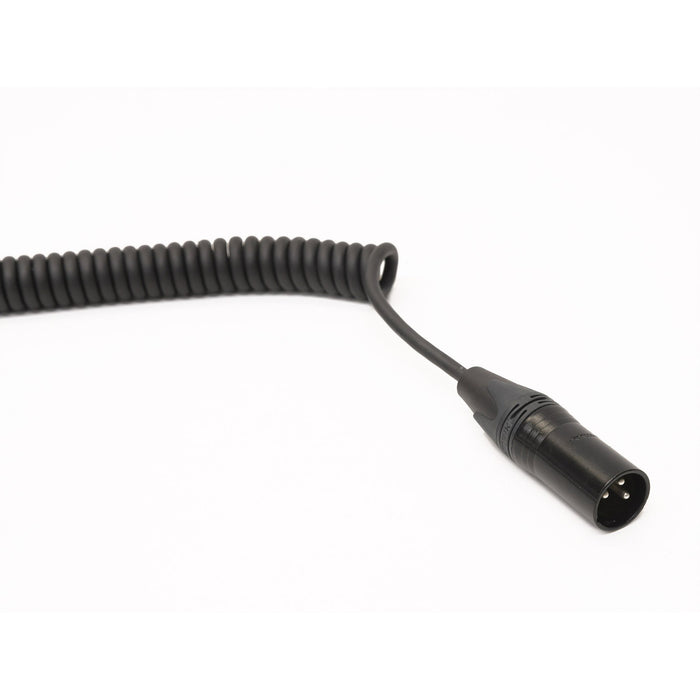 Studiocare Coiled Balanced TRS Jack to Male XLR Cable - Made with Kalestead Premium Grade Cable