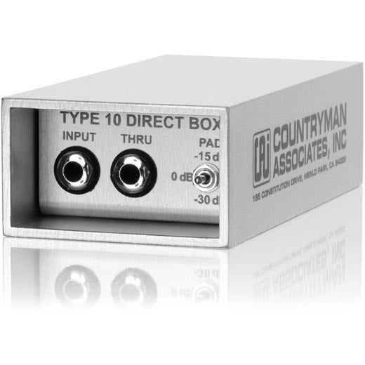 Countryman DT10 active DI box; low distortion, low noise, high
