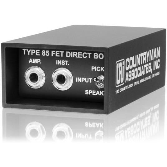 Countryman DT85 (Type 85) active DI box; auto-switching phantom/battery power
