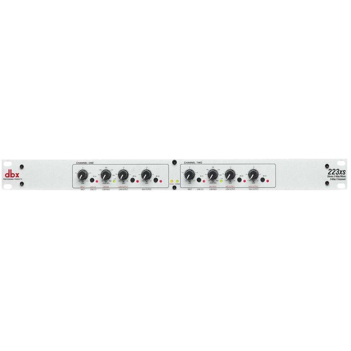 dbx 223xs クロスオーバー DBX 223XS Stereo 2-Way/Mono 3-Way Crossover — Studiocare
