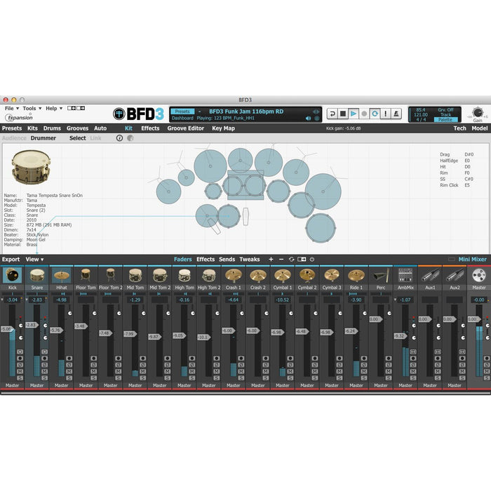 FXPansion BFD3 Drum Software - Full Version