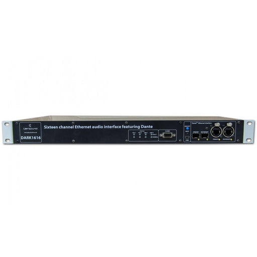 Glensound DARK1616 DANTE Audio Network 16 Input, 16 Output AES & Analogue Break Out Box Front