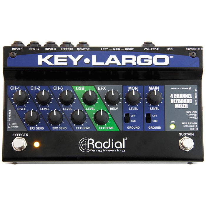Radial Engineering Key-Largo - Keyboard mixer