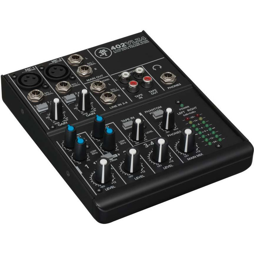 MACKIE 402-VLZ3 ミキサー+SHURE SM58マイク+SKBケース+ケーブル