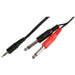 3.5mm Stereo Jack to Dual 6.35mm Mono Jacks 2m