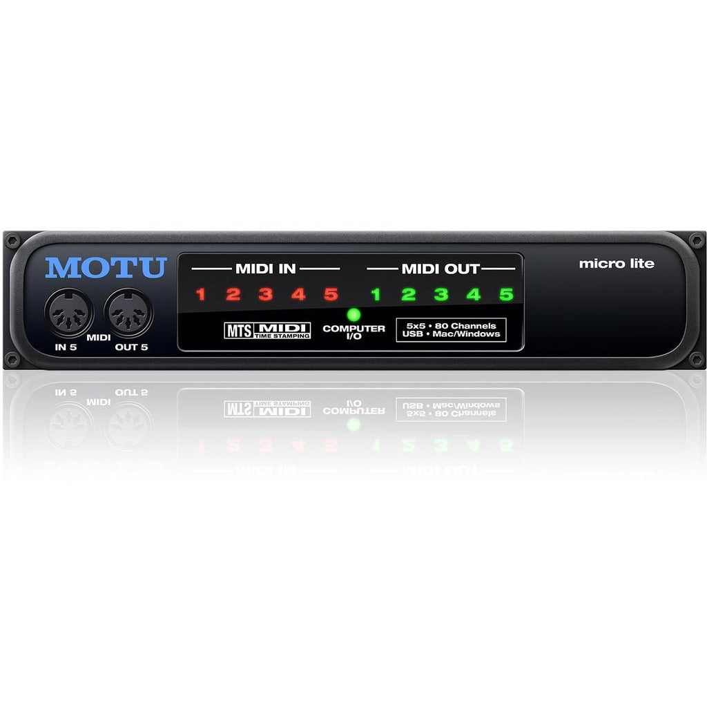 MOTU Micro Lite USB Midi Interface 5in/5out