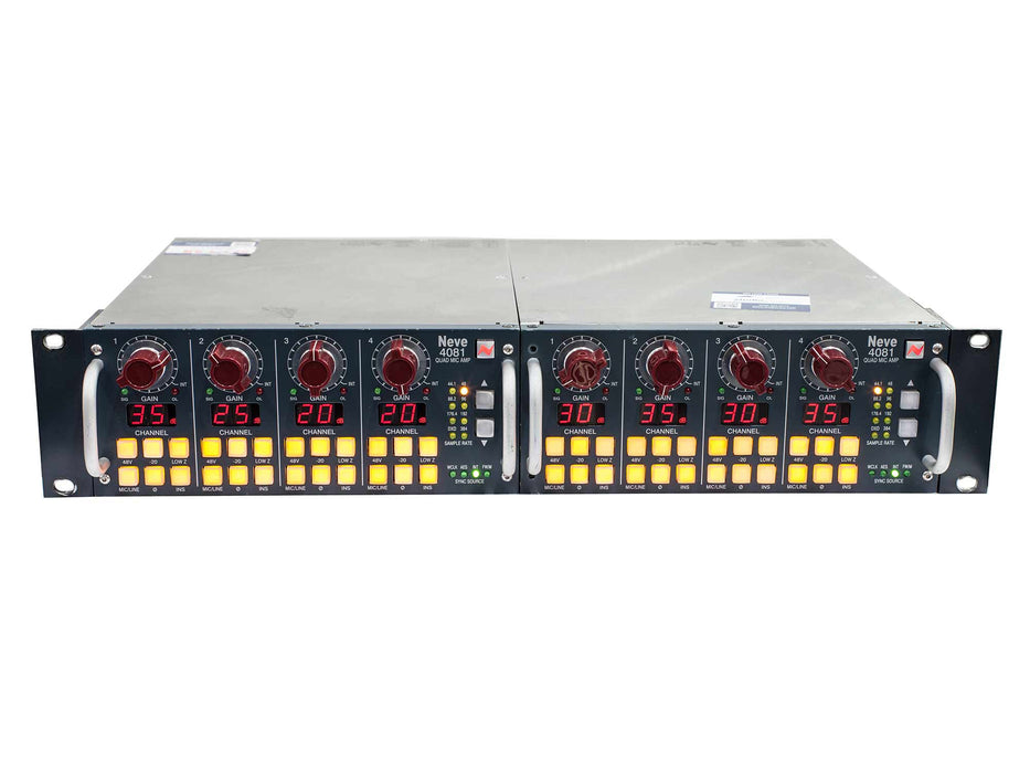 Neve 4081 Quad Mic-Pre x 2 (8-Channel) Inc. Rackmount Kit - B-Stock