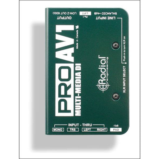 Radial Engineering PRO-AV1 - Single Channel Passive DI for AV Systems