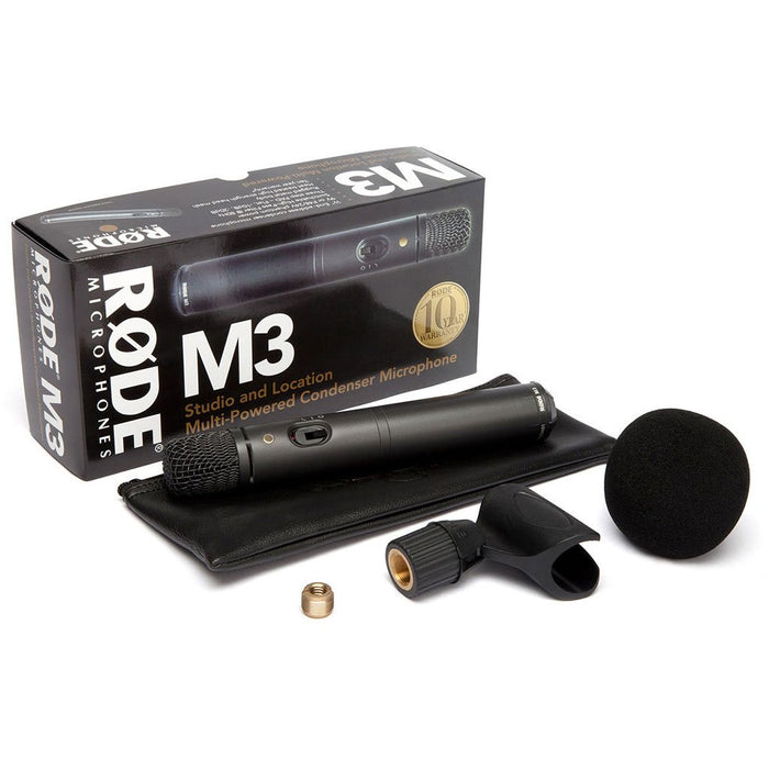 Rode M3 Dual Powered Condenser Microphone - 48V or Battery
