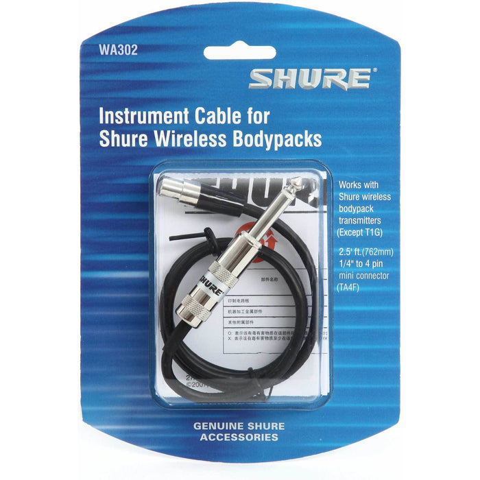 Shure BLX14UK - Bodypack System with WA302 Instrument Cable