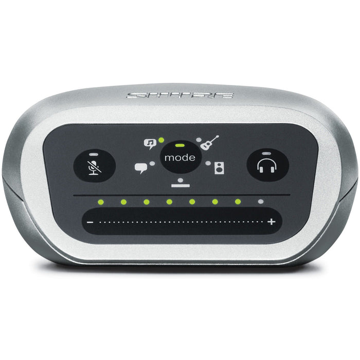 Shure Motiv MVi - Digital Audio Interface featuring Five Built-in DSP Preset Modes Front