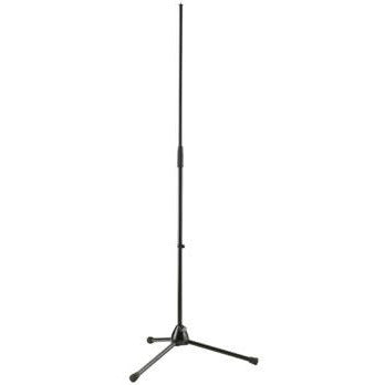 K&M 20130 - 201A/2 Straight 2-piece folding legs Microphone Stand - Black (20130-300-55)