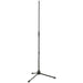 K&M 20130 - 201A/2 Straight 2-piece folding legs Microphone Stand - Black (20130-300-55)