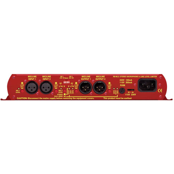 Sonifex RB-ML2 - Stereo Microphone & Line Level Limiter