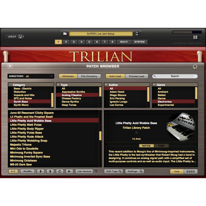 Spectrasonics Trillian Software