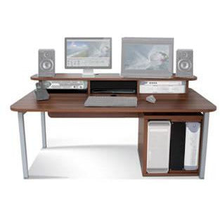 TD Big Bench - Work Station with Top Racks & 12U Rack. Available in White and Walnut