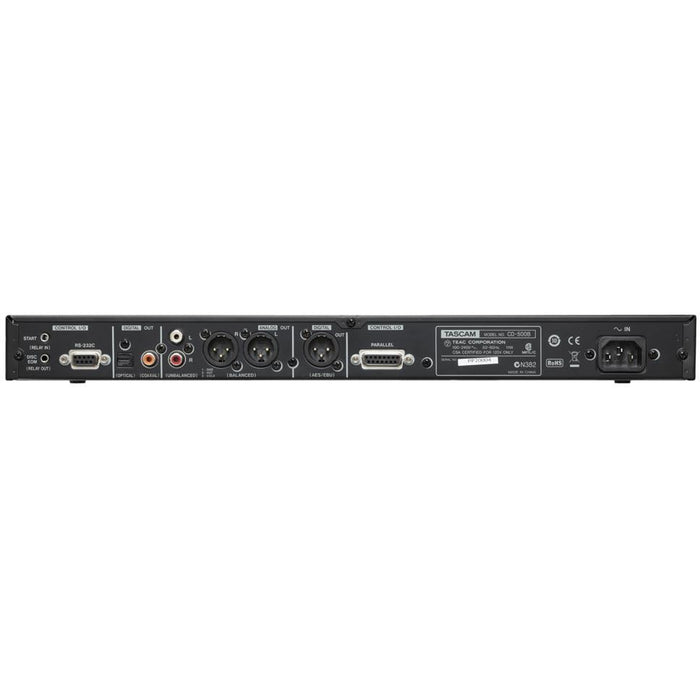 Tascam CD-500B - Professional 1U CD Player with Balanced Outputs