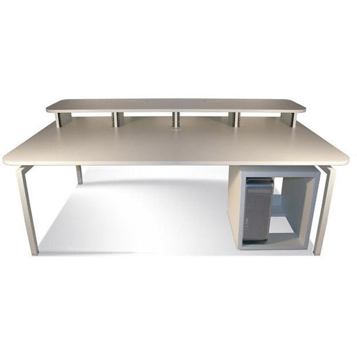 TD Xtra Big Bench - Work Station with Top Racks & 12U Rack. Available in White and Walnut 