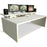 TD Xtra Big Slab - Work station with Top Racks. Available in White & Walnut