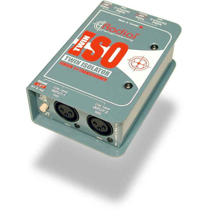Radial Engineering Twin ISO - 2 Channel Line Isolator with Jensen Transformer