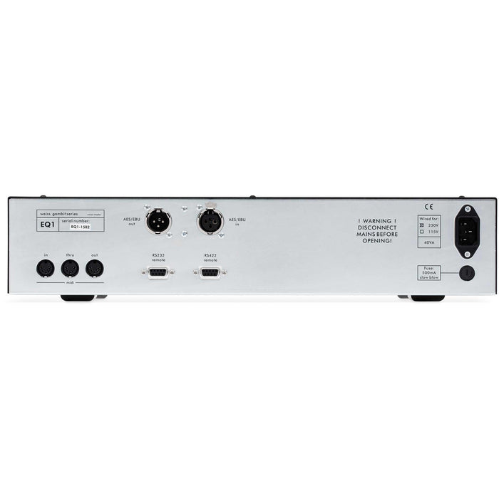 Weiss EQ1-LP - Linear Phase, 96 kHz, 2-channel, 7-band parametric equalizer