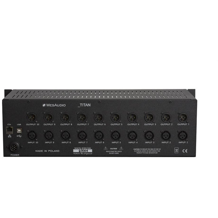 Wes Audio _Titan - 10-Slot 500-Series Rack with ng500 Interface Connectors