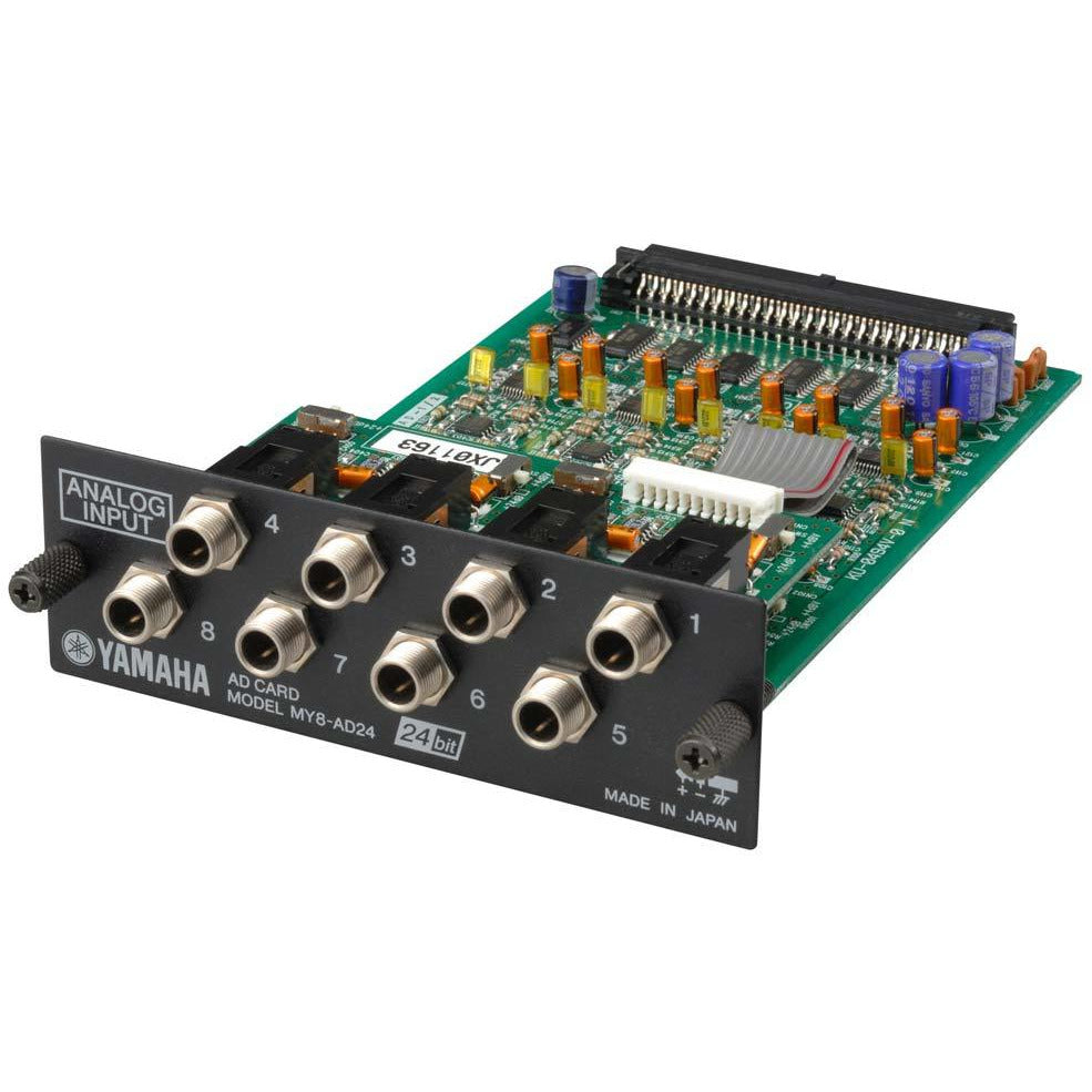 Yamaha MY8-AD24 8 analogue input card, 8x TRS, 24 bit AD — Studiocare