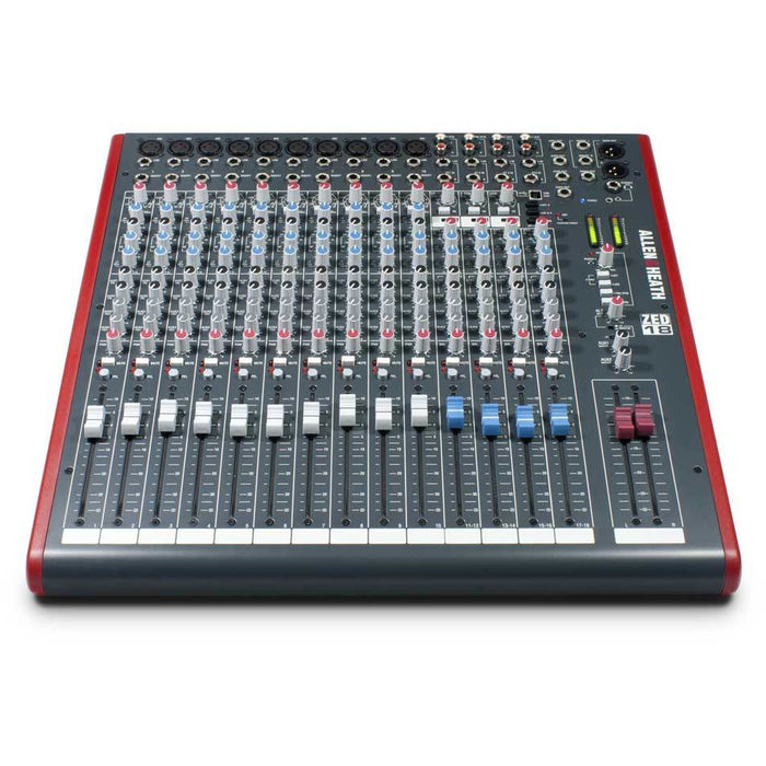 Allen & Heath ZED18 Mixer - 10 Mono 4 Stereo with USB Top Right